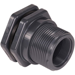 Hayward - Plastic Pipe Fittings; Type: Bulkhead Fitting ; Fitting Size: 3 (Inch); End Connections: Socket x Socket ; Material: PVC ; Schedule: 80 ; Maximum Pressure (psi): 150.00 - Exact Industrial Supply