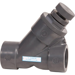Hayward - Check Valves; Design: In-line; Spring Check ; Tube Outside Diameter (mm): 50.800 ; Pipe Size (Inch): 2 ; Tube Outside Diameter (Inch): 2 ; End Connections: Threaded ; Material: PVC - Exact Industrial Supply