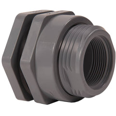 Hayward - Plastic Pipe Fittings; Type: Bulkhead Fitting ; Fitting Size: 3 (Inch); End Connections: FNPT x FNPT ; Material: PVC ; Schedule: 80 ; Maximum Pressure (psi): 150.00 - Exact Industrial Supply