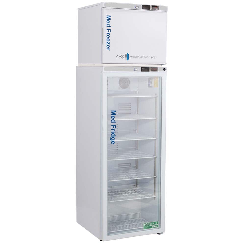 American BioTech Supply - Laboratory Refrigerators and Freezers; Type: Pharmacy/Vaccine Refrigerator & Freezer Combination ; Volume Capacity: 12 Cu. Ft. ; Minimum Temperature (C): -15.00 ; Maximum Temperature (C): 8.00 ; Width (Inch): 23-3/4 ; Depth (Inc - Exact Industrial Supply