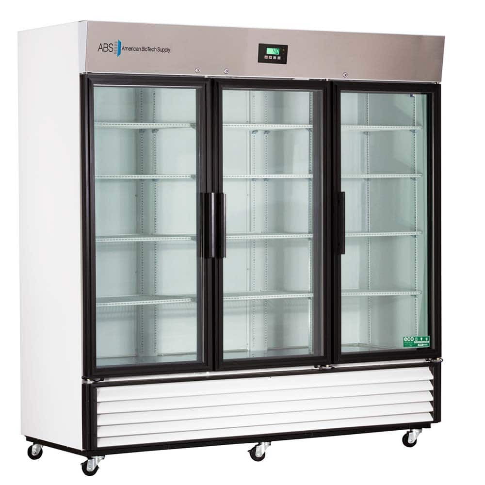 American BioTech Supply - Laboratory Refrigerators and Freezers; Type: Laboratory Refrigerator ; Volume Capacity: 72 Cu. Ft. ; BTU/Hour: 7315 ; Minimum Temperature (C): 1.00 ; Maximum Temperature (C): 10.00 ; Width (Inch): 78-1/4 - Exact Industrial Supply