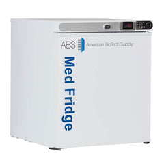 American BioTech Supply - Laboratory Refrigerators and Freezers; Type: Pharmacy/Vaccine Undercounter Freestanding Refrigerator ; Volume Capacity: 1 Cu. Ft. ; Minimum Temperature (C): 2.00 ; Maximum Temperature (C): 8.00 ; Width (Inch): 17-1/4 ; Depth (In - Exact Industrial Supply