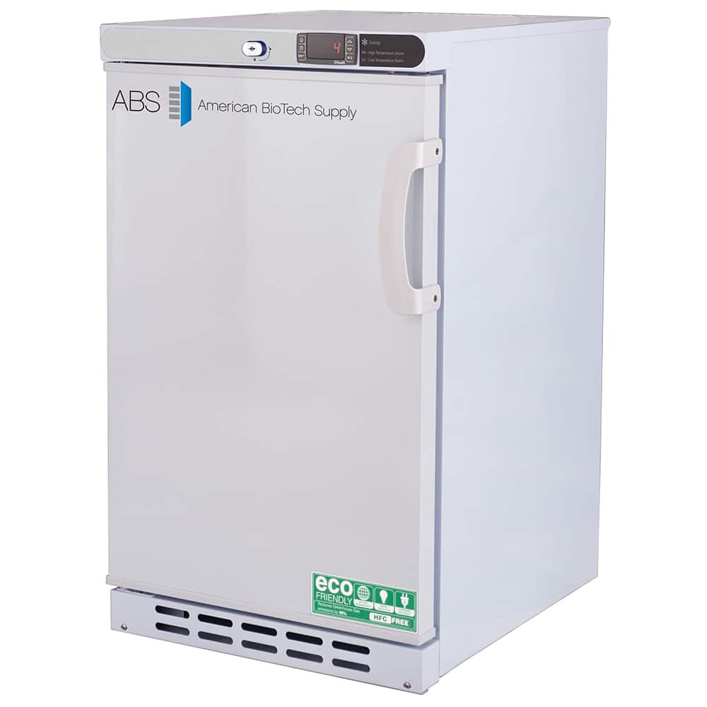 American BioTech Supply - Laboratory Refrigerators and Freezers; Type: Undercounter Built-In Refrigerator ; Volume Capacity: 2.5 Cu. Ft. ; Minimum Temperature (C): 1.00 ; Maximum Temperature (C): 10.00 ; Width (Inch): 17-3/4 ; Depth (Inch): 22-3/4 - Exact Industrial Supply
