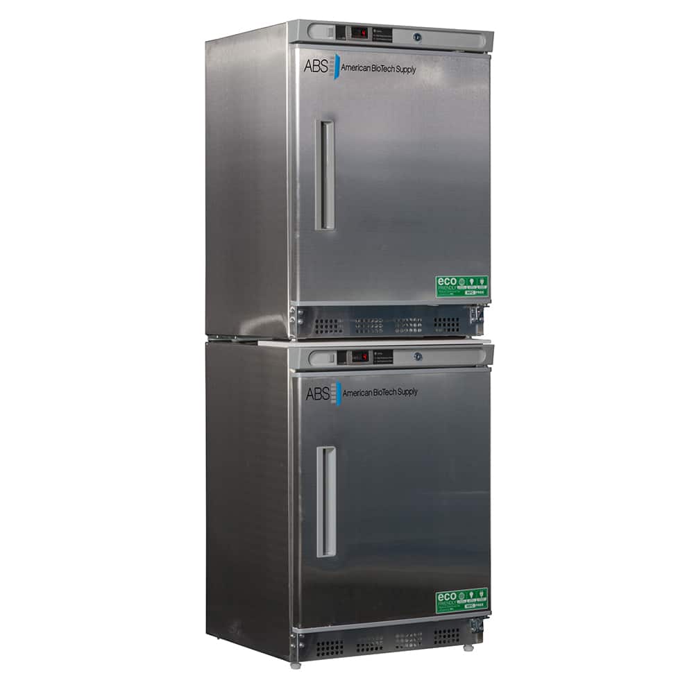 American BioTech Supply - Laboratory Refrigerators and Freezers; Type: Refrigerator & Freezer Combination ; Volume Capacity: 9 Cu. Ft. ; Minimum Temperature (C): -15.00 ; Maximum Temperature (C): 10.00 ; Width (Inch): 23-3/4 ; Depth (Inch): 24-1/2 - Exact Industrial Supply