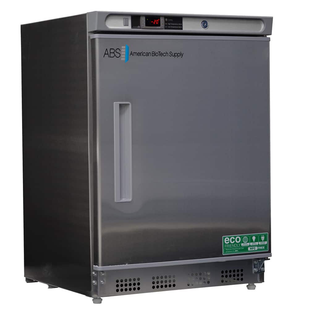 American BioTech Supply - Laboratory Refrigerators and Freezers; Type: Undercounter Built-In Stainless Steel Freezer ; Volume Capacity: 4.2 Cu. Ft. ; Minimum Temperature (C): -15.00 ; Maximum Temperature (C): -25.00 ; Width (Inch): 23-3/4 ; Depth (Inch): - Exact Industrial Supply