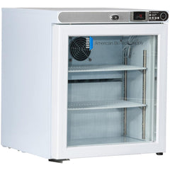 American BioTech Supply - Laboratory Refrigerators and Freezers; Type: Countertop Freestanding Refrigerator ; Volume Capacity: 1 Cu. Ft. ; Minimum Temperature (C): 1.00 ; Maximum Temperature (C): 10.00 ; Width (Inch): 17-1/4 ; Depth (Inch): 19-1/4 - Exact Industrial Supply