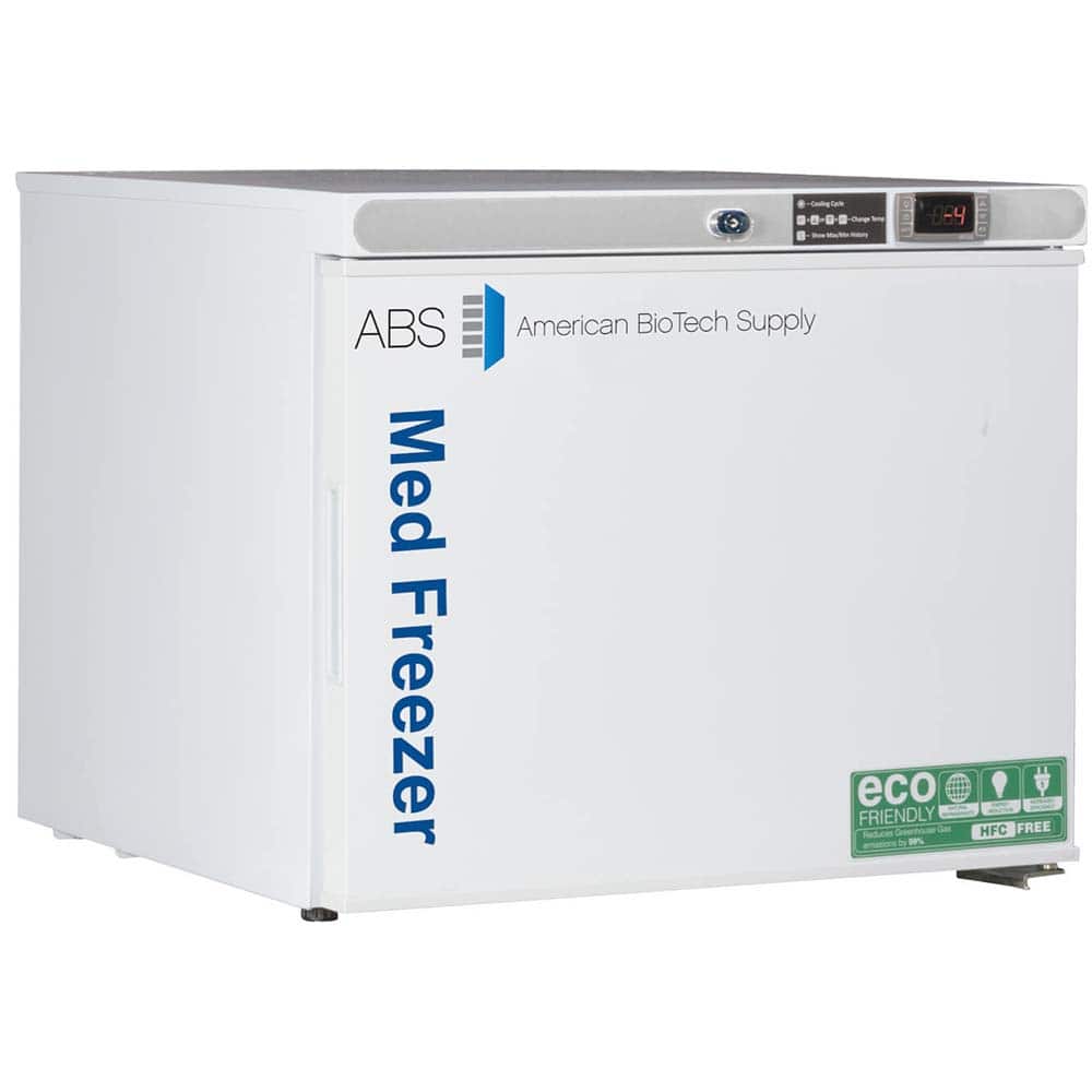 American BioTech Supply - Laboratory Refrigerators and Freezers; Type: Pharmacy/Vaccine Countertop Freestanding Freezer ; Volume Capacity: 1.7 Cu. Ft. ; Minimum Temperature (C): -15.00 ; Maximum Temperature (C): -25.00 ; Width (Inch): 23-3/4 ; Depth (Inc - Exact Industrial Supply