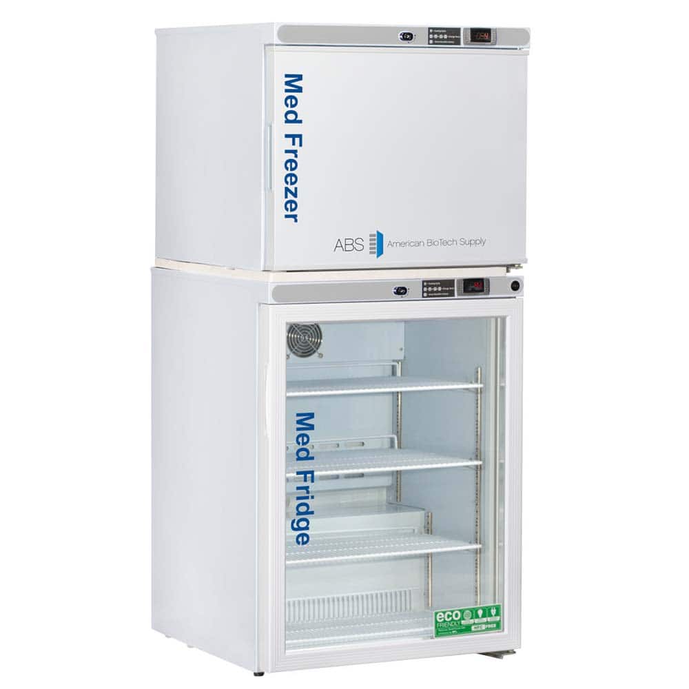 American BioTech Supply - Laboratory Refrigerators and Freezers; Type: Pharmacy/Vaccine Refrigerator & Freezer Combination ; Volume Capacity: 7 Cu. Ft. ; Minimum Temperature (C): -15.00 ; Maximum Temperature (C): 8.00 ; Width (Inch): 23-5/8 ; Depth (Inch - Exact Industrial Supply