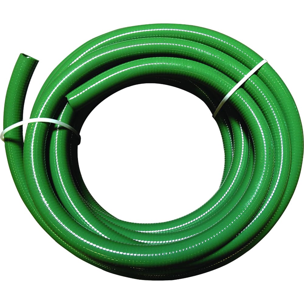 JGB Enterprises - Liquid Suction & Discharge Hose; Inside Diameter (Inch): 3 ; Length (Feet): 50 ; Material: PVC ; Working Pressure (psi): 50.000 ; Vacuum Rating: 29 In. Hg ; Color: Green - Exact Industrial Supply