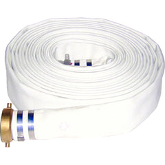 JGB Enterprises - Water & Discharge Hose; Inside Diameter (Inch): 1-1/2 ; Color: White ; Working Pressure (psi): 150.000 ; Length (Feet): 50 ; Material: Rubber - Exact Industrial Supply