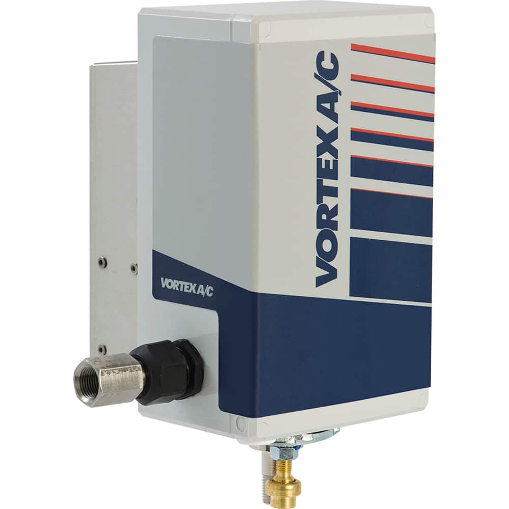 Vortec - Vortex Enclosure Coolers; Type: w/Thermostat ; Integrity: NEMA 4; NEMA 4X ; BTU/Hour: 900 ; Thread Size (NPT): 3/8 ; Standard Cubic Feet Per Minute: 15.00 - Exact Industrial Supply