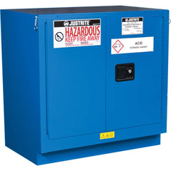 Justrite - 2 Door 1 Shelf 22 Gal Under the Counter Safety Cabinet for Flammable Substances - Exact Industrial Supply