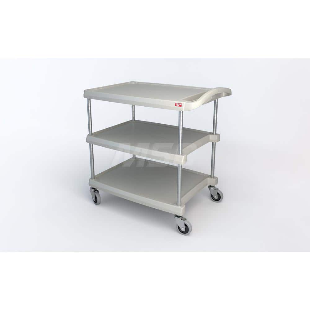Metro - Carts; Type: Utility ; Load Capacity (Lb.): 400.000 ; Number of Shelves: 3 ; Width (Inch): 23-7/16 ; Length (Inch): 34-3/4 ; Height (Inch): 35-1/2 - Exact Industrial Supply