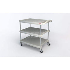 Metro - Carts; Type: Utility ; Load Capacity (Lb.): 400.000 ; Number of Shelves: 3 ; Width (Inch): 23-7/16 ; Length (Inch): 34-3/4 ; Height (Inch): 35-1/2 - Exact Industrial Supply