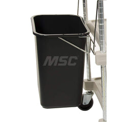 Metro - Cart Accessories; Media Type: Waste Basket & Holder ; For Use With: Metro MY2030 ; Color: Black ; Width: 14.7500 ; Length (Decimal Inch): 23.0000 ; Height (Decimal Inch): 16.250000 - Exact Industrial Supply