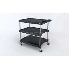 Metro - Carts; Type: Utility ; Load Capacity (Lb.): 400.000 ; Number of Shelves: 3 ; Width (Inch): 23-7/16 ; Length (Inch): 34-3/8 ; Height (Inch): 35-1/2 - Exact Industrial Supply