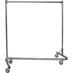 R&B Wire Products - Coat Racks, Hooks & Shelving; Type: Z-Rack Nesting Garment Rack ; Number of Hooks: 0 ; Color: Chrome ; Length (Inch): 63 ; Height (Inch): 68 - Exact Industrial Supply