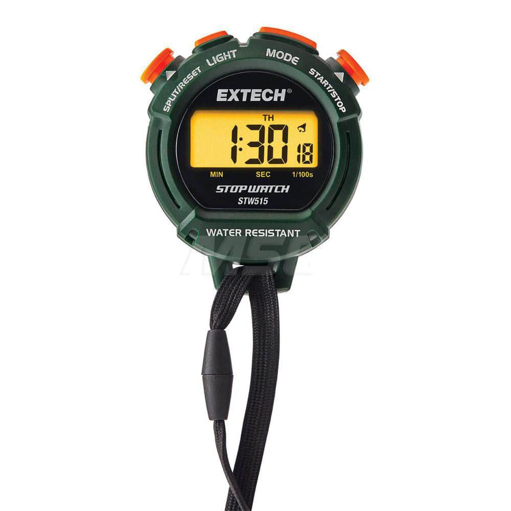 Stopwatches; Type: Digital Stopwatch; Accuracy: +/-3; Power Source: Battery; Elapsed Time: Yes; Snooze Alarm: Yes; Split Time: Yes; Water-resistance: Yes; Includes:  ™CR2032 battery and 39″ (1 m) snap-away neckstrap; Functions: Elapsed Timer, Split Time,