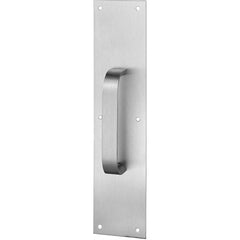 Rockwood - Door Pulls; Overall Length (Inch): 16 ; Finish/Coating: Satin Stainless Steel ; Grip Length: 4 (Inch) - Exact Industrial Supply