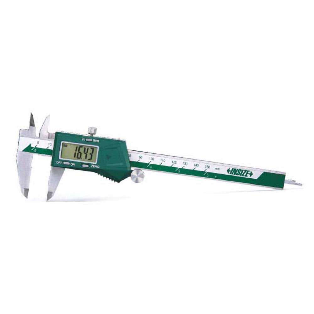 Insize USA LLC - Electronic Calipers; Minimum Measurement (Decimal Inch): 0.0000 ; Maximum Measurement (Decimal Inch): 8 ; Accuracy Plus/Minus (Decimal Inch): 0.0012 ; Resolution (Decimal Inch): 0.0005 ; IP Rating: None ; Data Output: Yes - Exact Industrial Supply