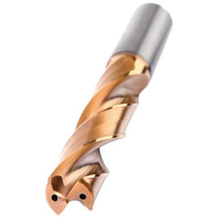 Taper Length Drill Bit: 0.2500″ Dia, 143 ° AlTiN Finish, 2.32″ Flute Length, 3.88″ OAL, RH Cut, Helical Flute, Straight Shank, Series K256