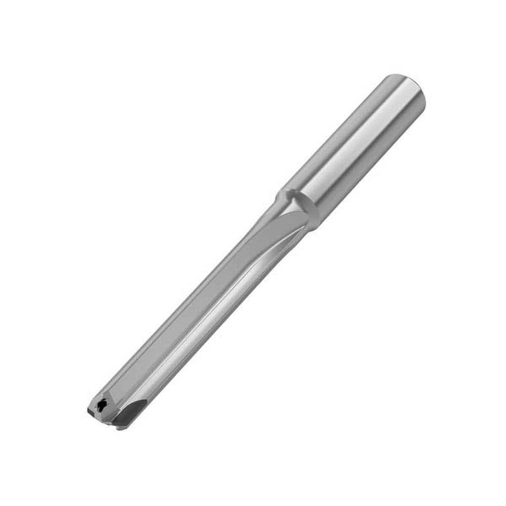 Jobber Length Drill Bit: 0.689″ Dia, 140 °, Solid Carbide Bright/Uncoated, 5.6496″ OAL, Right Hand Cut, Straight Flute, Straight-Cylindrical Shank