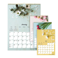 Blueline - Note Pads, Writing Pads & Notebooks Writing Pads & Notebook Type: Wall Calendar Size: 12 x 17 - Exact Industrial Supply