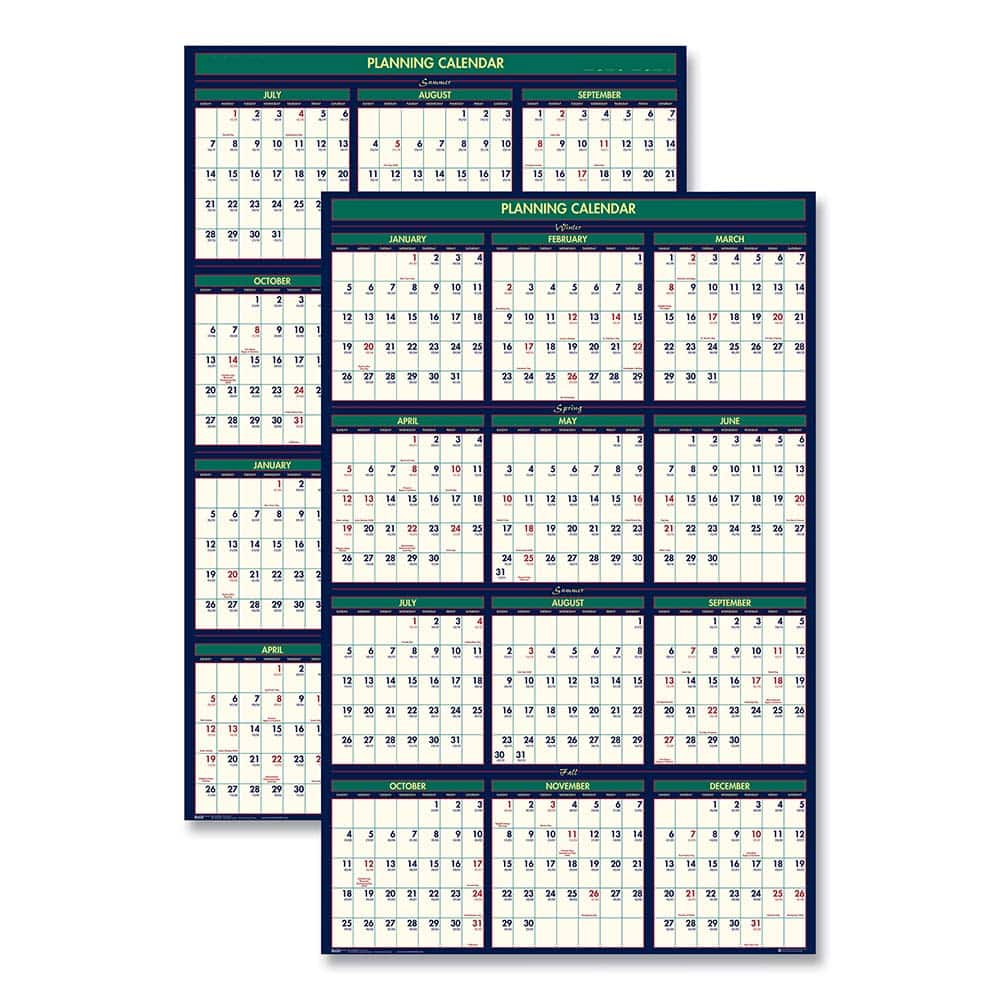 House of Doolittle - Note Pads, Writing Pads & Notebooks Writing Pads & Notebook Type: Wall Calendar Size: 24 x 37 - Exact Industrial Supply