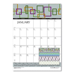 House of Doolittle - Note Pads, Writing Pads & Notebooks Writing Pads & Notebook Type: Wall Calendar Size: 12 x 16-1/2 - Exact Industrial Supply