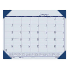Desk Pad: 13 Sheets, Planner Ruled Ocean Blue Cover