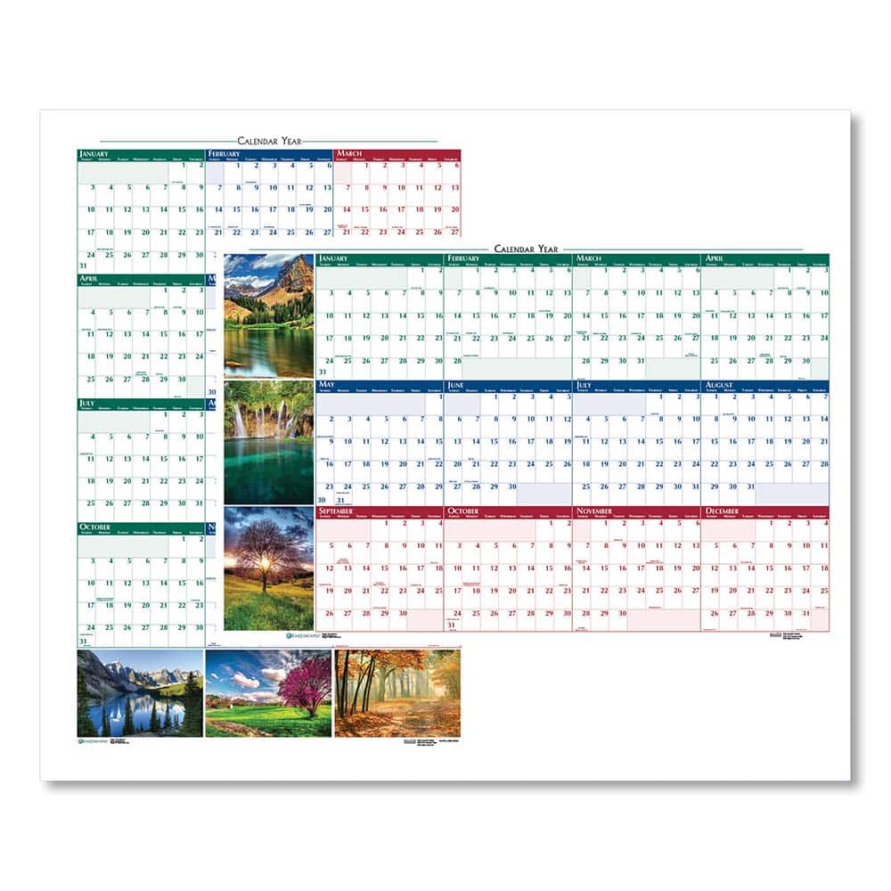 House of Doolittle - Note Pads, Writing Pads & Notebooks Writing Pads & Notebook Type: Wall Calendar Size: 32 x 48 - Exact Industrial Supply