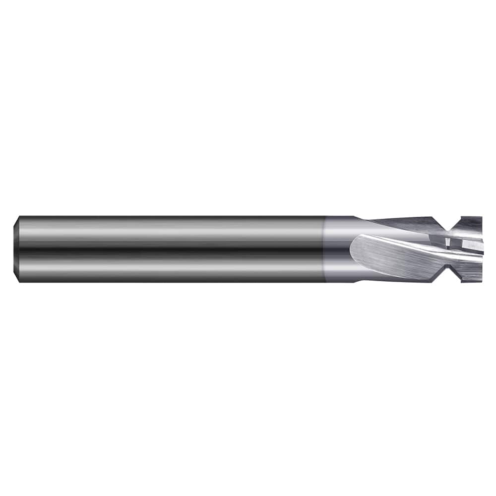 Harvey Tool - 90° 0.407" Minor Diam, 5/8" Cut Diam, 0.021" Min Width, 4-Flute Solid Carbide Picatinny Rail Form Cutter - Exact Industrial Supply