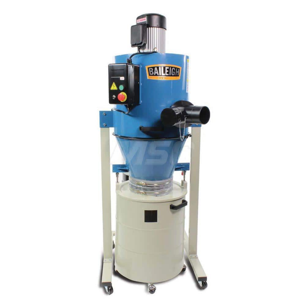 Dust, Mist & Fume Collectors; Machine Type: Dust Collector; Mounting Type: Surface; Filter Bag Rating (Micron): 1.00; Voltage: 220; Phase: 1; Air Flow Volume (CFM): 1450.00; Sound Level Rating (dB): 76; Horsepower (HP): 2