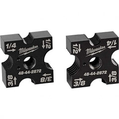 Milwaukee Tool - Metal Cutting & Forming Machine Parts & Accessories; Accessory Type: Cutting Die ; For Use With: Milwaukee 2872 Threaded Rod Cutter ; Material: Steel ; Additional Information: 1/4", 3/8", 1/2" Replacement Cutting Die Set - Exact Industrial Supply