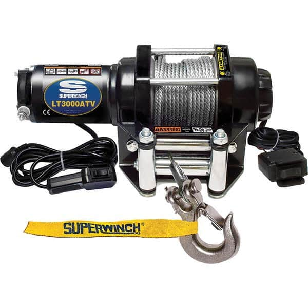 Superwinch - Automotive Winches Type: DC Electric Winch Pull Capacity (Lb.): 3,000 (Pounds) - Exact Industrial Supply