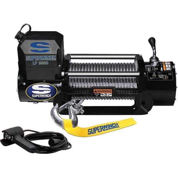 Superwinch - Automotive Winches Type: Heavy-Duty Recovery Winch Pull Capacity (Lb.): 8,500 (Pounds) - Exact Industrial Supply