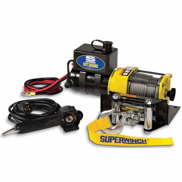 Superwinch - Automotive Winches Type: DC Electric Winch Pull Capacity (Lb.): 3,000 (Pounds) - Exact Industrial Supply