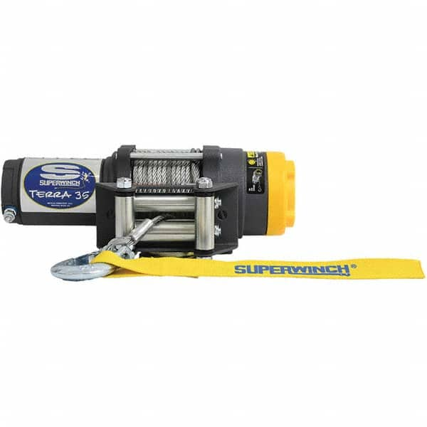 Superwinch - Automotive Winches Type: DC Electric Winch Pull Capacity (Lb.): 3,500 (Pounds) - Exact Industrial Supply