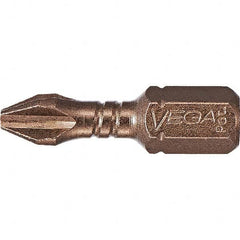 VEGA Industries - Phillips Screwdriver Bits Type: Phillips Bit Point Size: #1 - Exact Industrial Supply