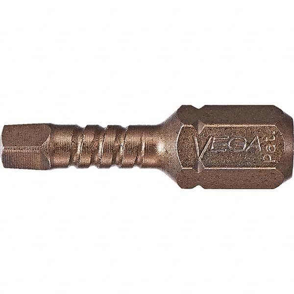 VEGA Industries - 3" Square 2" OAL S2 Steel Impact Rated Square Bit - Exact Industrial Supply