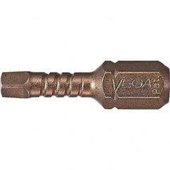 VEGA Industries - 3" Square 1" OAL S2 Steel Impact Rated Square Bit - Exact Industrial Supply