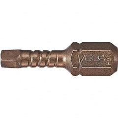 VEGA Industries - 3" Square 2" OAL S2 Steel Impact Rated Square Bit - Exact Industrial Supply