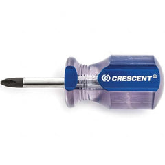 Crescent - Phillips Screwdrivers Tool Type: Stubby Phillips Handle Style/Material: Acetate - Exact Industrial Supply