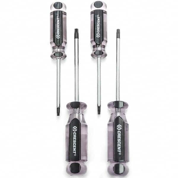 Crescent - Screwdriver Sets Screwdriver Types Included: Torx Number of Pieces: 4 - Exact Industrial Supply