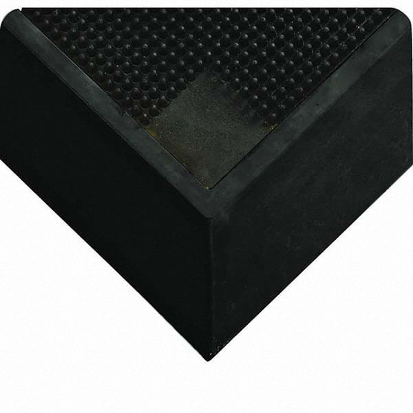 Wearwell - 37" Long x 31" Wide, Natural Rubber Surface, Boot Scrape Surface Entrance Matting - Exact Industrial Supply