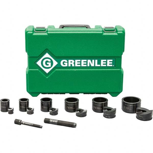 Greenlee - Punch & Driver Kits Tool Type: Knockout Set Punch Shape: Round - Exact Industrial Supply