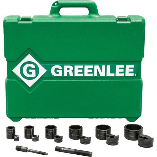 Greenlee - Punch & Driver Kits Tool Type: Knockout Set Punch Shape: Round - Exact Industrial Supply