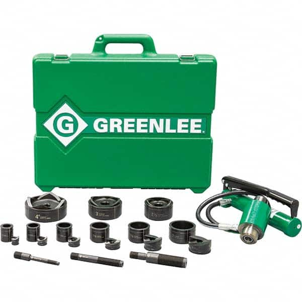 Greenlee - Punch & Driver Kits Tool Type: Knockout Set Punch Shape: Round - Exact Industrial Supply