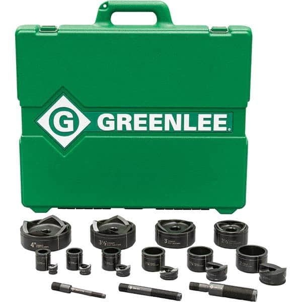 Greenlee - Punch & Driver Kits Tool Type: Knockout Set Punch Shape: Round - Exact Industrial Supply