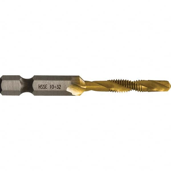 Greenlee - Combination Drill & Tap Sets Minimum Thread Size (Inch): #10-32 Maximum Thread Size (mm): M5x0.80 - Exact Industrial Supply